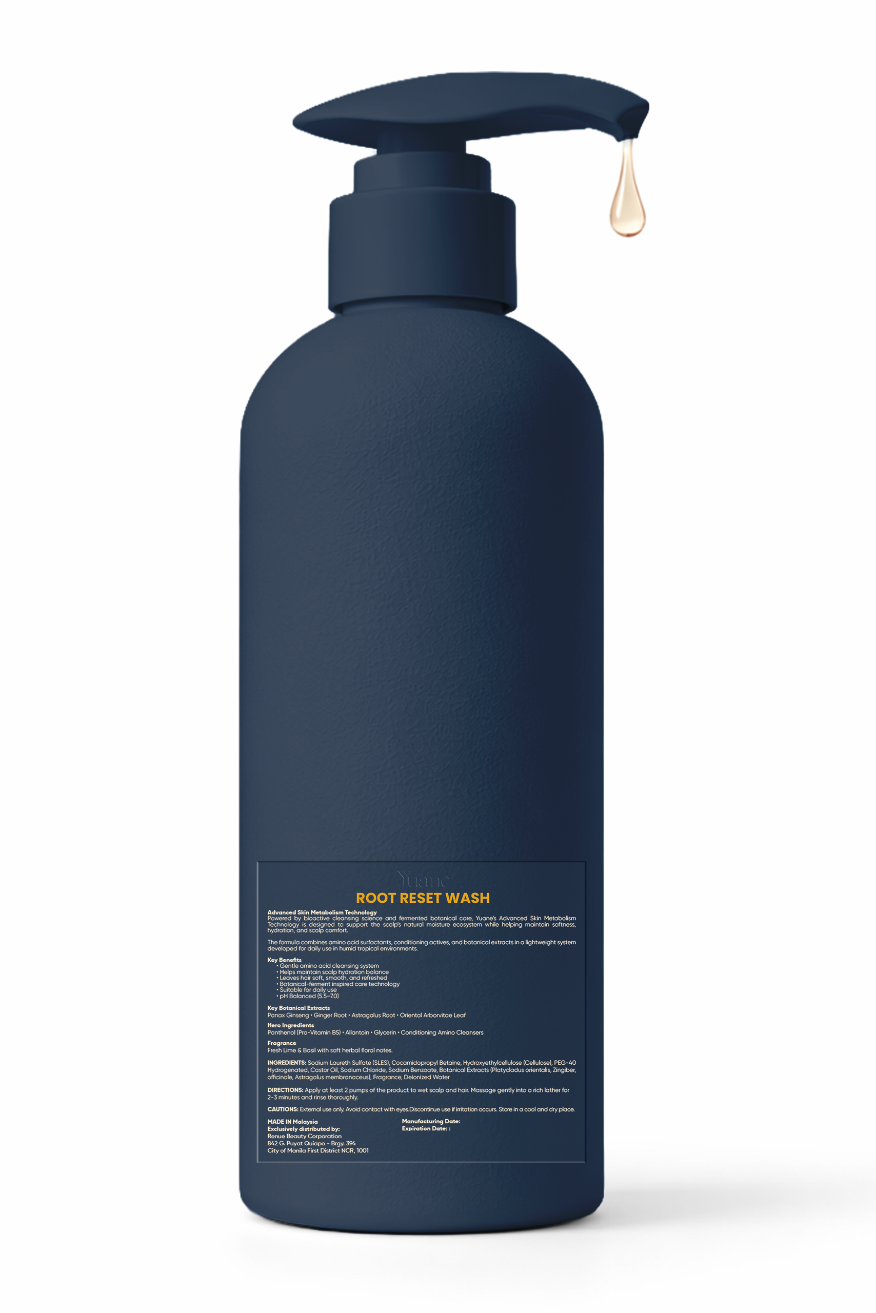 Root Reset Wash Shampoo - Lime & Basil (Women)