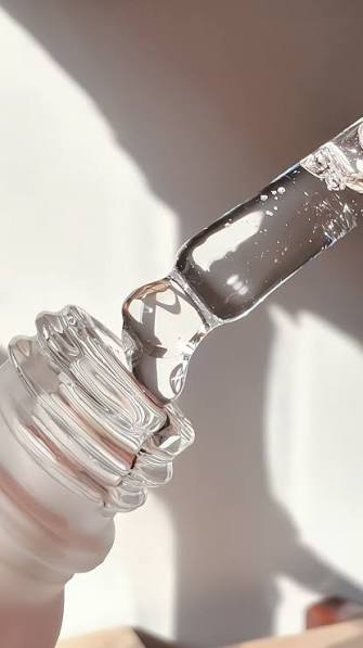 Refined liquid texture representing the amino-acid cleansing system
