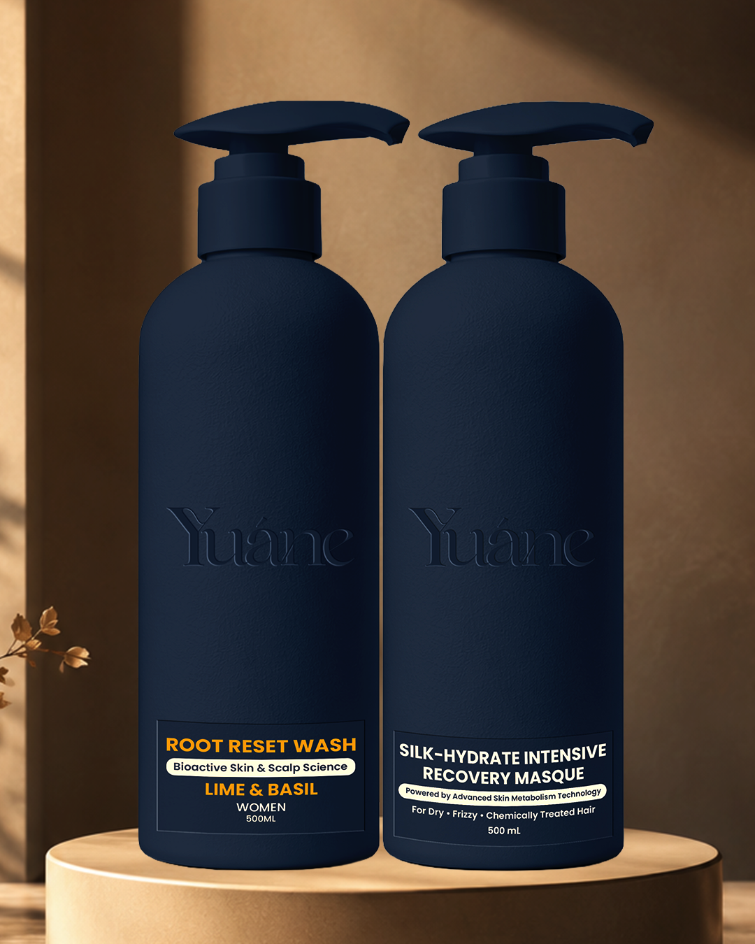 Yuáne Complete System with Lime and Basil Root Reset Wash and Silk-Hydrate Masque